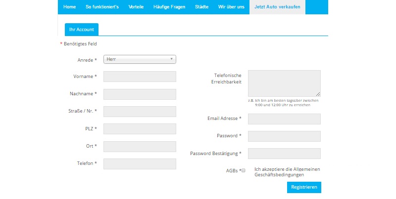 1.Registrierung angepasst